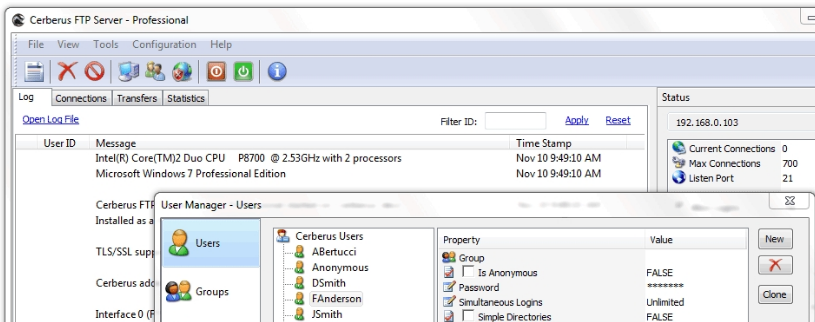 Cerberus FTP Server v9.0.4 for x32_服务器教程