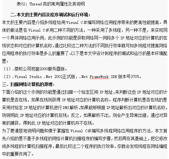 多线程在Visual C#网络编程中的应用 中文_NET教程