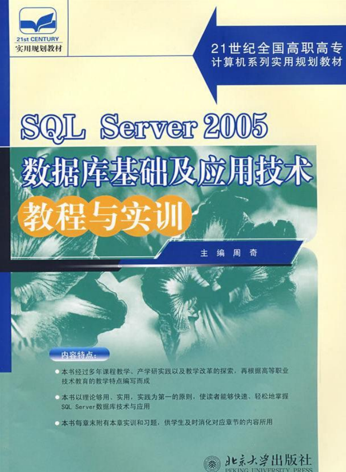 SQL Server 2005 数据库基础及应用技术教程与实训_数据库教程