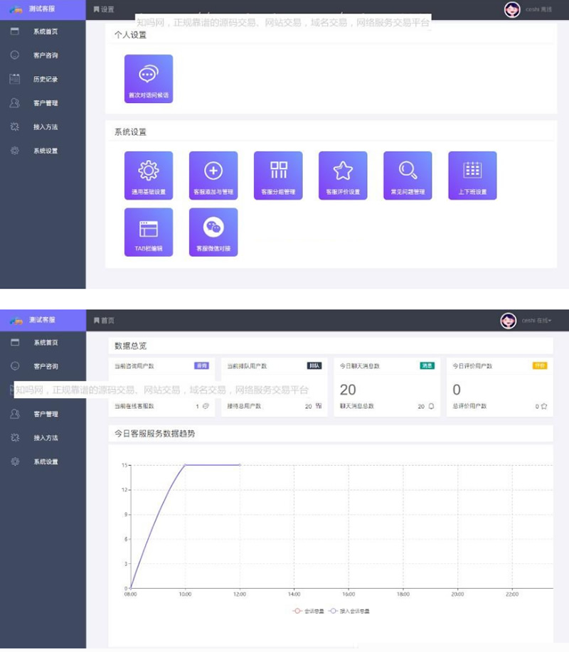 【客服系统源码】PHP客服IM小程序H5APP客服系统插图(1)