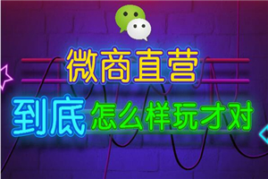 微商直营模式分析