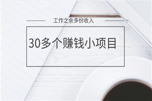 【新】30多个赚钱小项目，工作之余多份收入