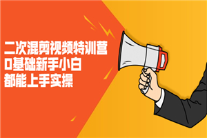 二次混剪视频特训营，0基础新手小白都能上手实操，两天开干