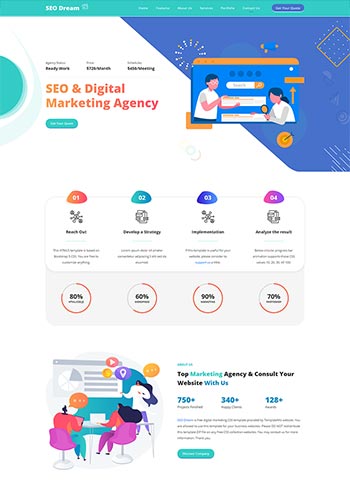 国外搜索引擎推广服务响应式html网页模板