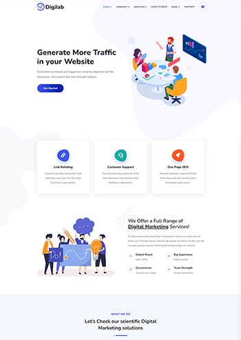 外国SEO搜索引擎优化软件开发类静态html网站模板