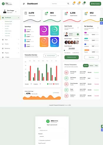 电商销售统计管理ui框架模板
