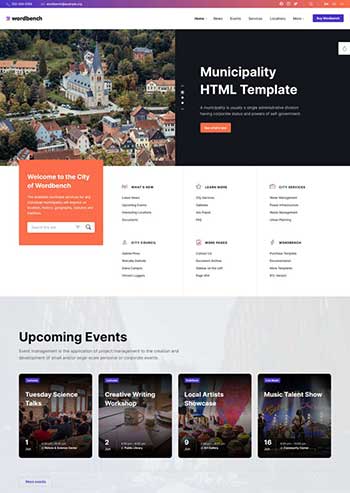 本地生活社区类网页模板