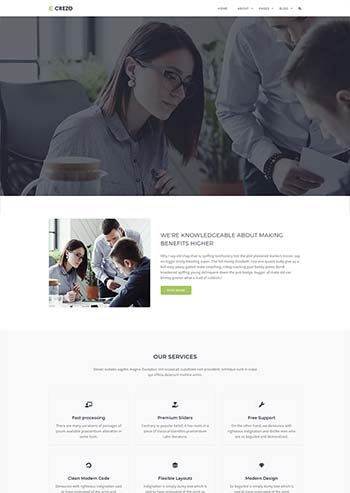 多用途的商业公司展示HTML5模板