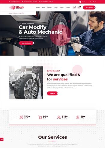 品牌轮胎销售企业官网HTML模板