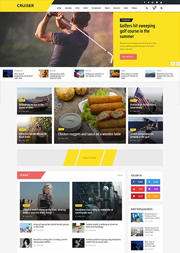 风格时尚资讯博客网站静态HTML模板