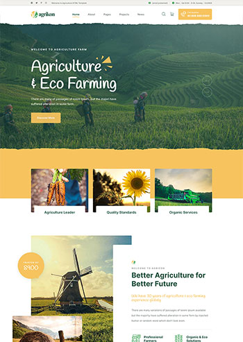 创意的农业生产种植企业网站HTML模板