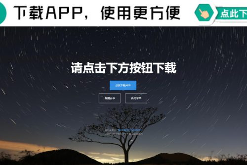 四款简练悦目的自顺应APP下载单页源码