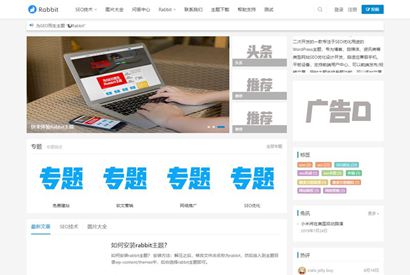 为SEO而生的WordPress主题RabbitV3.0主题分享