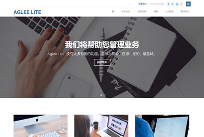 WordPress主题：aglee-lite主题响应式商业博客主题源码下载