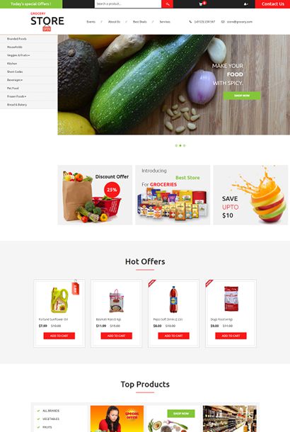 响应式生活用品在线商城超市模板纯HTML模板