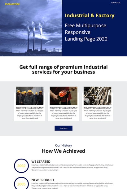 HTML5垃圾废物处理厂网站模板