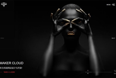 织梦模板 黑色高端响应式全屏滚屏摄影相册艺术设计公司网站源码 自适应手机移动端