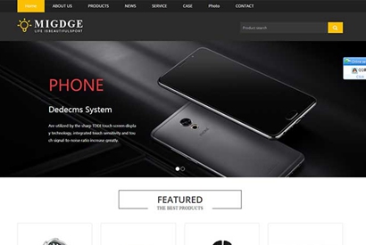 （自适应手机版）响应式灯具网站源码 灯饰产品英文外贸织梦模板