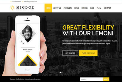 响应式五金电器出口外贸公司英文网站源码 织梦dedecms模板