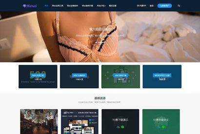 WordPress主题模板Rizhuti日主题 3.1虚拟资源素材下载主题网站源码