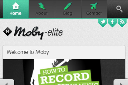 自适应性绿色触屏版手机wap企业网站模板下载 静态模板