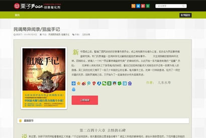 多本小说阅读网站模板 WordPress主题模板