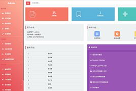 粉红色响应式织梦后台模版(自适应手机端)