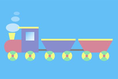 CSS3卡通玩具火车动画特效