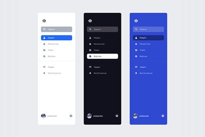 CSS3左侧竖直分类导航菜单