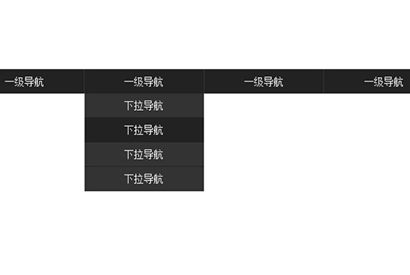 纯CSS黑色固定导航菜单代码