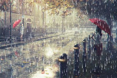 Canvas倾盆大雨背景特效