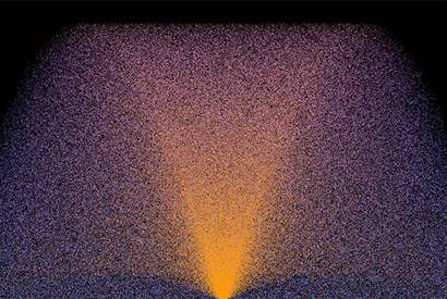 Canvas 2D画布绘制的webgl喷泉粒子发射动画特效