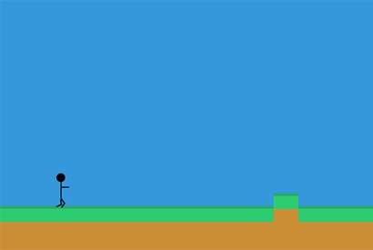 火柴人跑步游戏CSS3特效