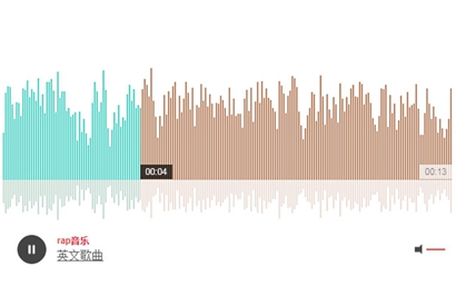 jQuery音频可视化音乐播放代码