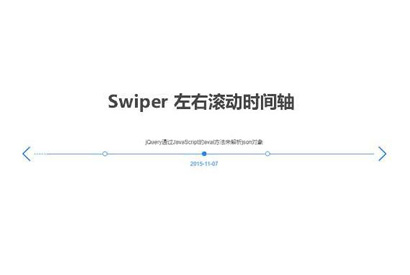 Swiper水平文字时间轴代码