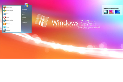 jQuery仿WIN7样式导航菜单特效