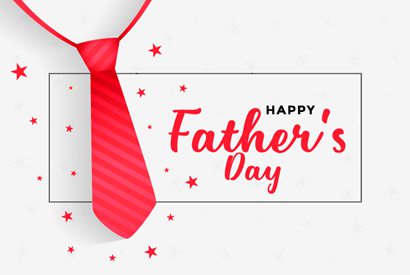 红色条纹领带设计父亲节快乐矢量素材(EPS)