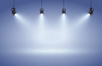 逼真的聚光灯矢量素材(AI/EPS)