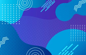 半色调和孟菲斯风格抽象背景矢量素材(AI/EPS)