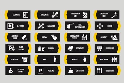 商场指示标识UI模板