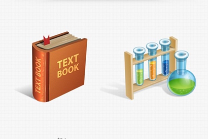 站长素材网页图标 免费PSD学术图标集PSD素材下载