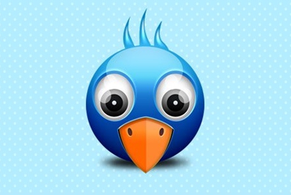 站长素材网页设计Twitter小鸟图标 PSD素材下载