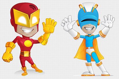 站长素材超级英雄人物矢量 PSD素材文件下载