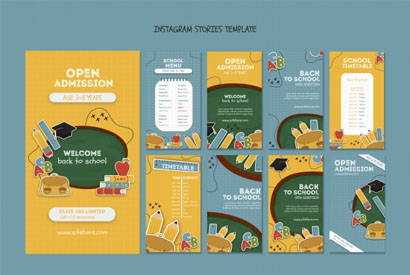 开学季招生宣传H5页面模板