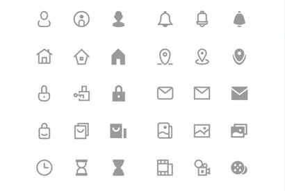 用户界面的移动图标PSD素材