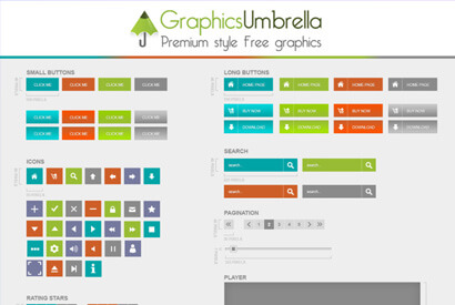 网页设计 UI元素 PSD素材
